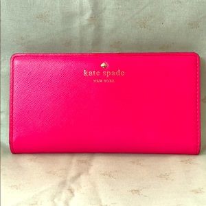 Kate Spade hot pink wallet